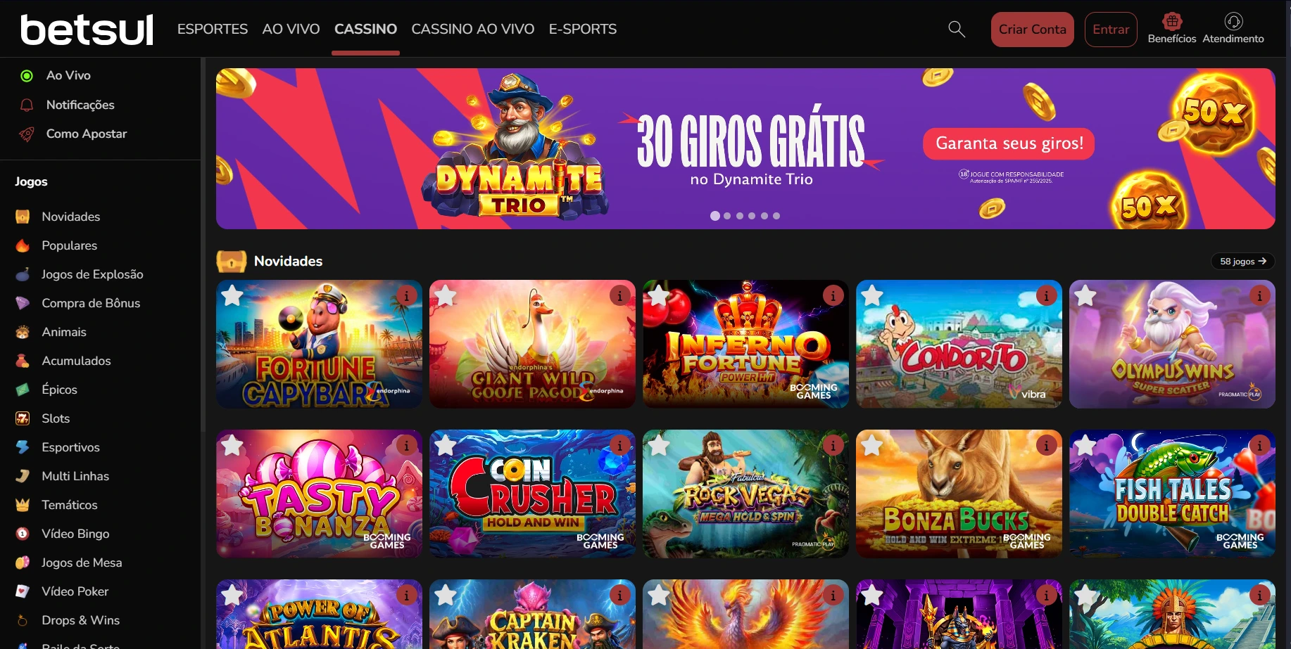 betsul casino main