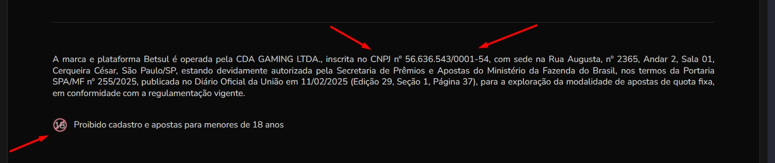 betsul license