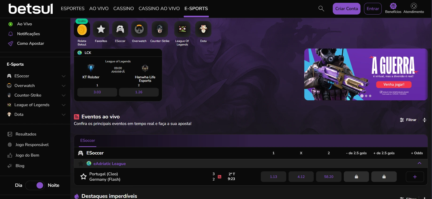 betsul main page