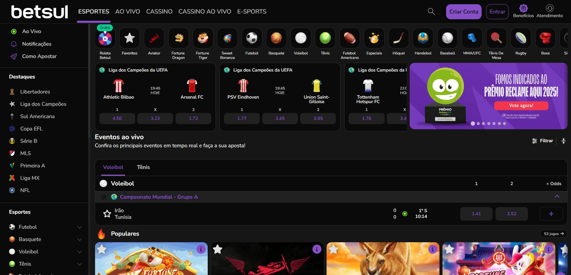 betsul main page