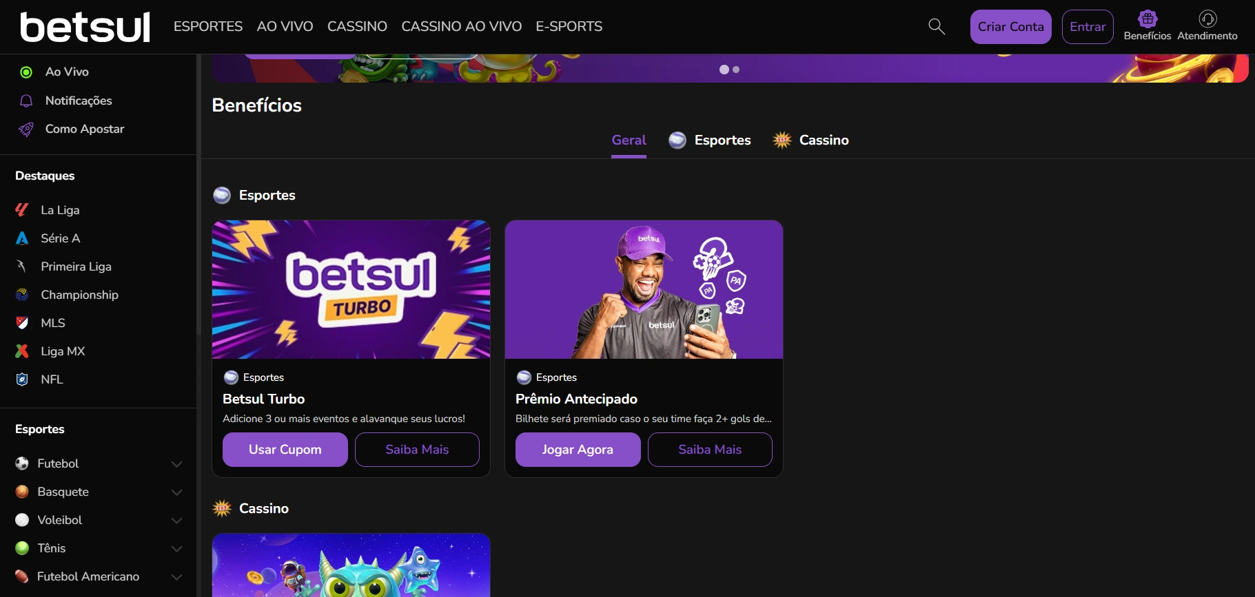 bonuses betsul